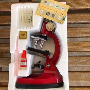 Vintage tasco 450 Power Microscope With Discovery Kit Model P450 Variable